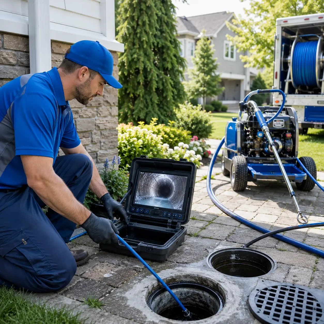 Outdoor drain cleaning professionals serving West Newton, MA